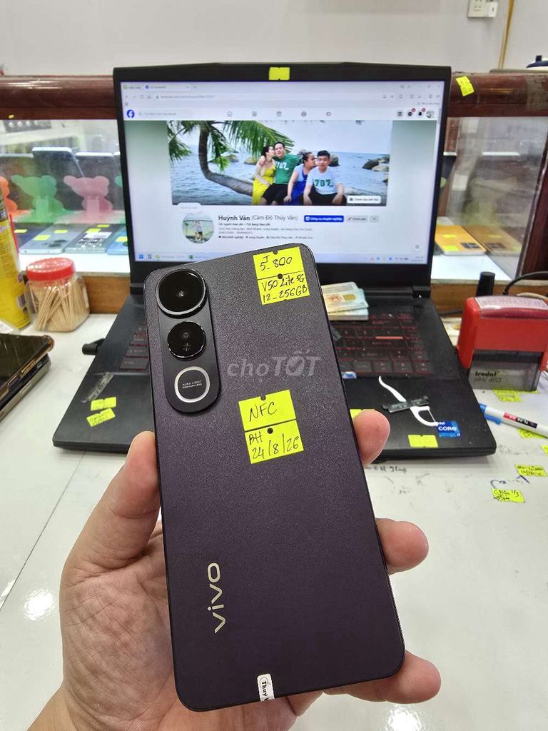 Vivo V50 Lite 5G - 12/256GB. Mua bán Điện thoại tại Thành phố Long Xuyên An Giang được đăng bởi Facebook Cầm Đồ Thúy Vân hình 1