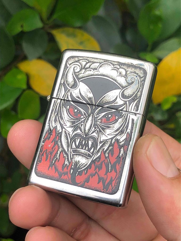 Zippo Chính Hãng - Devil Fire