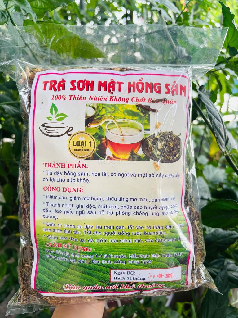 Trà thảo mộc Sơn mật hồng sâm 500g. Mua bán Đồ ăn, thực phẩm và các loại khác tại Thành phố Nha Trang Khánh Hòa được đăng bởi Tạp Hoá  hình 1