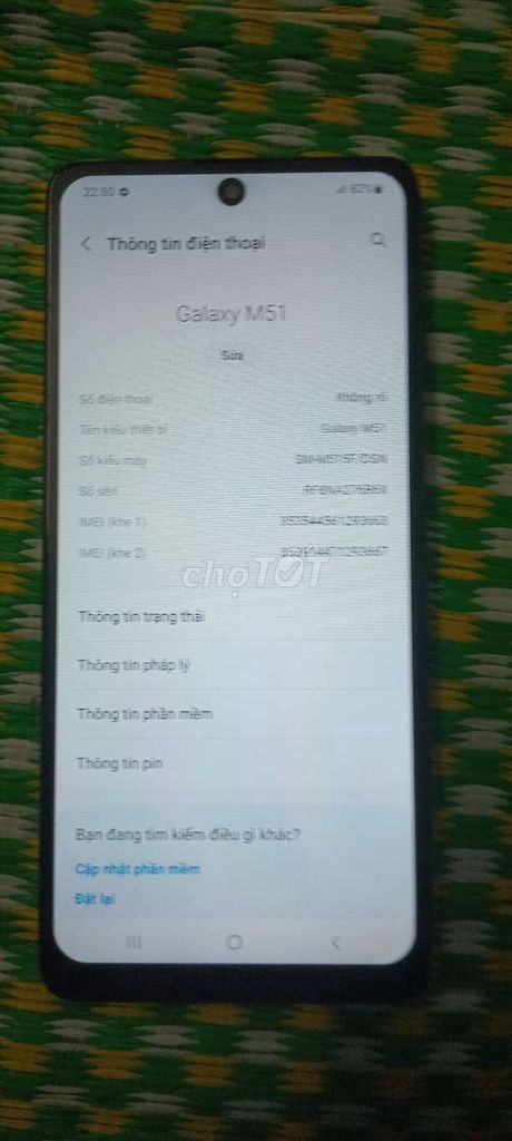 M51 8GB/128GB pin trâu 7000 cho ae chạy ship ngon. Mua bán Điện thoại tại Quận Liên Chiểu Đà Nẵng được đăng bởi nam anh hình 1