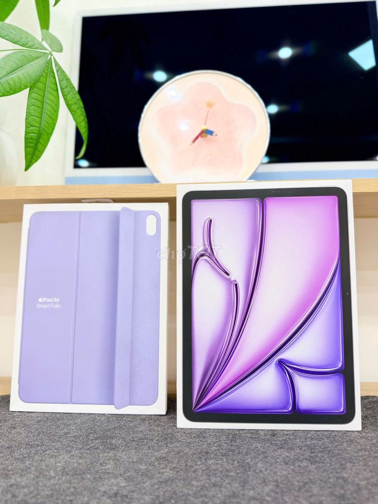 Apple iPad Air 6 11 inch 128GB Tím Fullbox 99%. Mua bán Máy tính bảng tại Thành phố Đà Lạt Lâm Đồng được đăng bởi CÔNG TY TNHH MAC ELITE VIỆT NAM hình 1