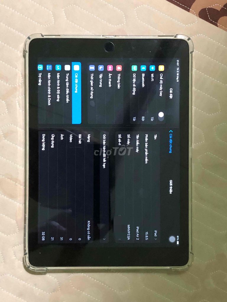 Apple iPad Air 2 4G Wifi Xám. Mua bán Máy tính bảng tại Huyện Việt Yên Bắc Giang được đăng bởi A Quyen hình 1