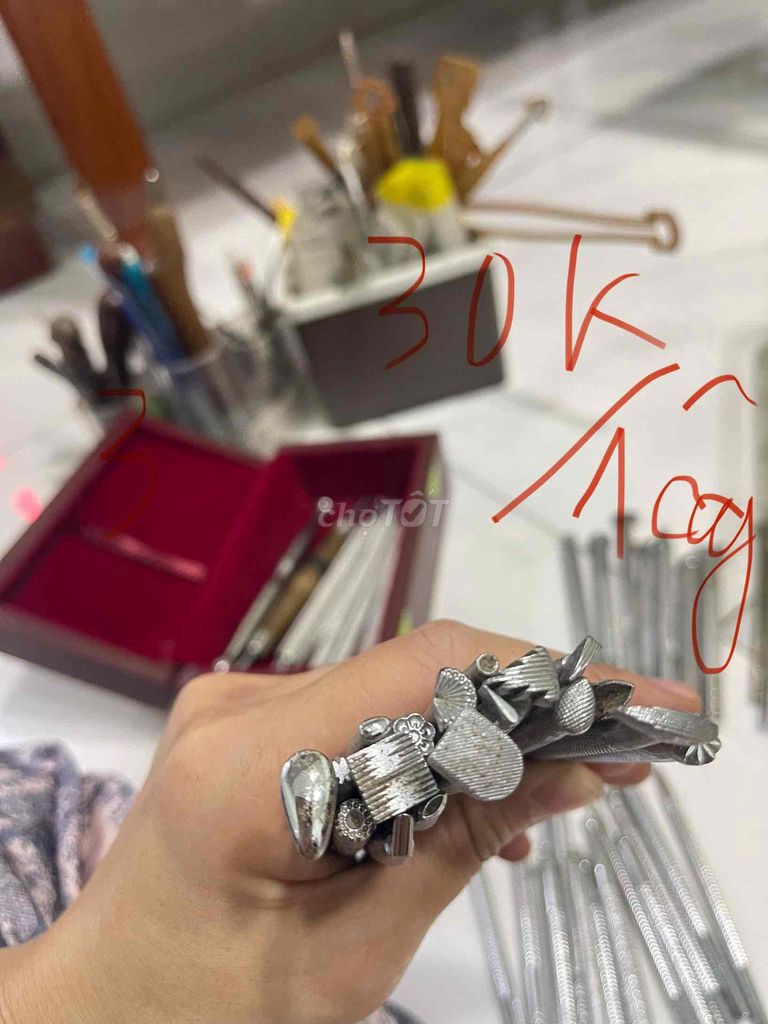 Dụng cụ đồ da handmade: tool chạm craft japan, chi