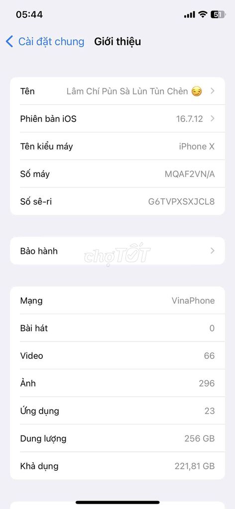 iphone X 256G QT đen còn Full chức năng .... Mua bán Điện thoại tại Quận 1 Tp Hồ Chí Minh được đăng bởi Vỉnh Nguyễn hình 1