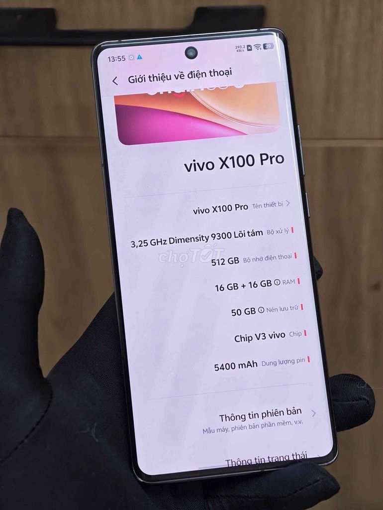 Vivo X100 Pro 16GB/512GB Đen. Mua bán Điện thoại tại Thành phố Đà Lạt Lâm Đồng được đăng bởi Lộc Lá Mô Bai hình 1