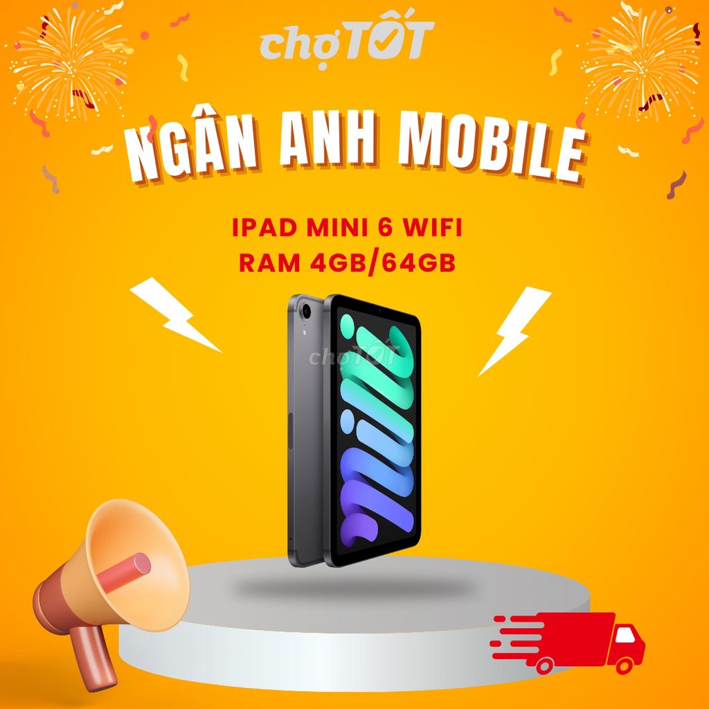 Máy tính bảng Ipad Mini 6 Wifi Giá tốt. Mua bán Máy tính bảng tại Thành phố Thủ Đức Tp Hồ Chí Minh được đăng bởi Ngân anh mobile hình 1