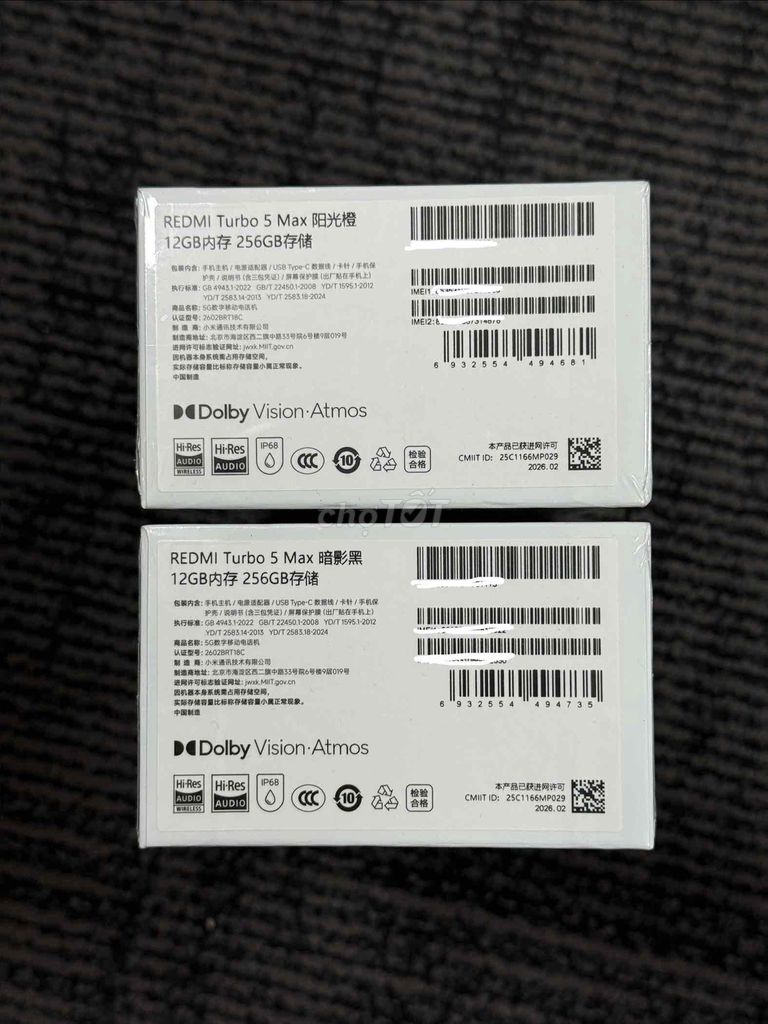Xiaomi Redmi Turbo 5 Max 12/256GB Newseal. Mua bán Điện thoại tại Thành phố Thủ Đức Tp Hồ Chí Minh được đăng bởi Mạnh Cường hình 1