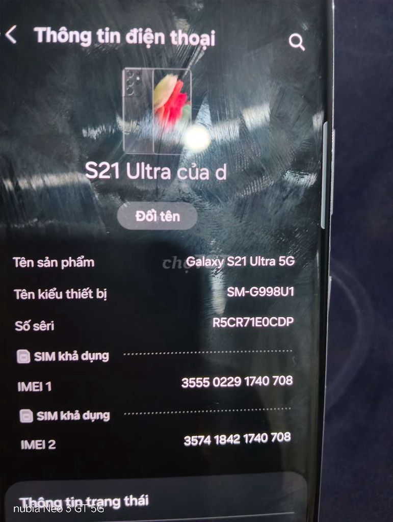 samsung 21 utra cũ. Mua bán Điện thoại tại Thành phố Thuận An Bình Dương được đăng bởi vũ thành nam hình 1