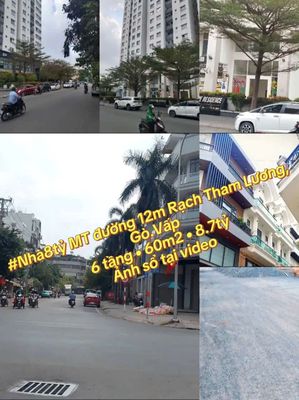 Nha8ty Mặt Tiền Đường Bờ Kênh Tham Lương, 6 tầng, Khu toàn nhà lầu