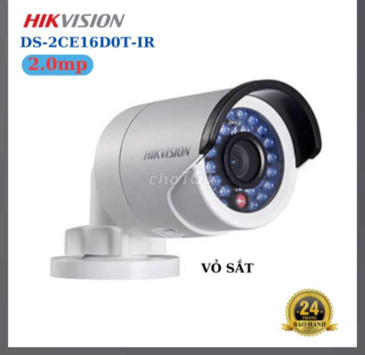 Camera Hikvision 2.0mp DS-2CE16D0T-IR ( Vỏ Sắt )