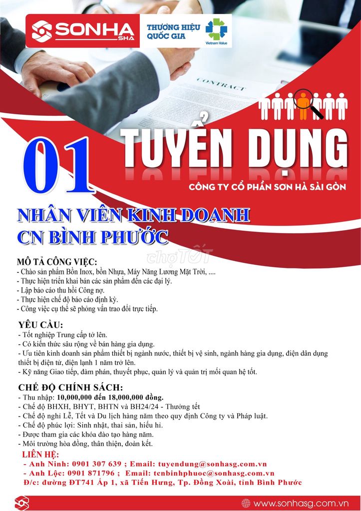 Tuyển Nhân Viên Kinh Doanh