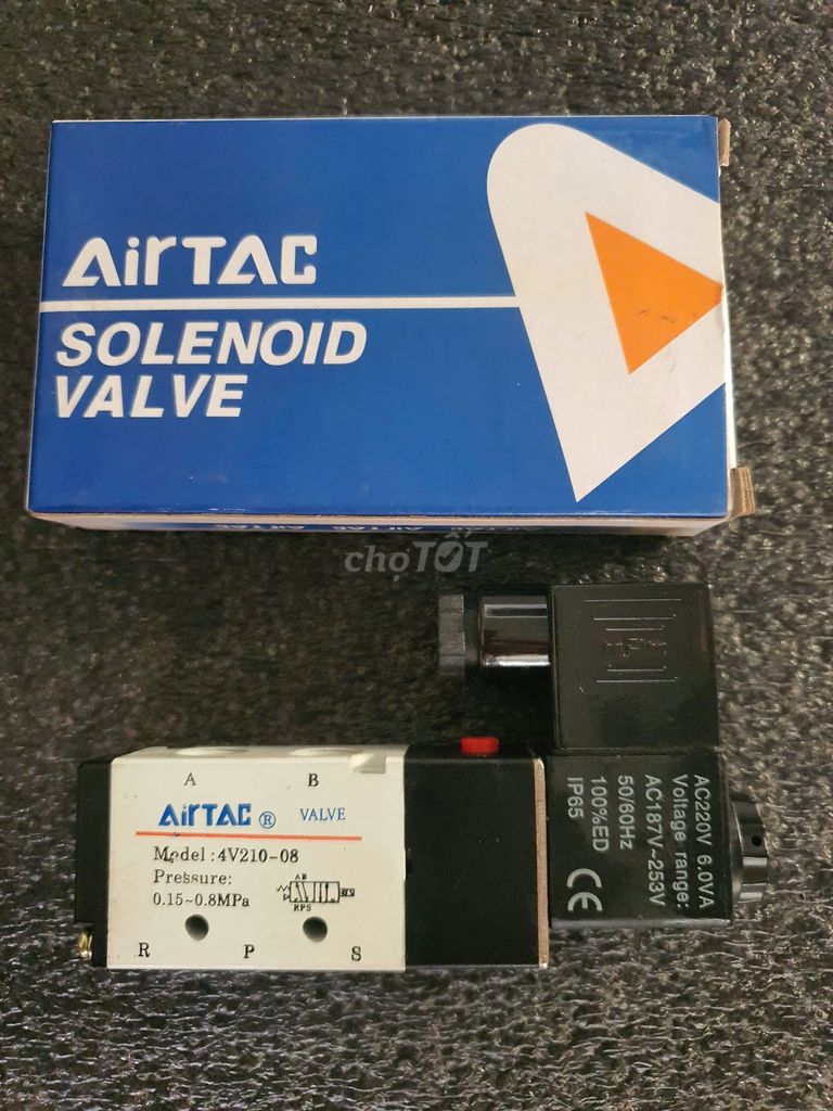 Van điện từ khí nén Airtac 4V210-08. Mua bán Đồ chuyên dụng, Giống nuôi trồng tại Huyện Thống Nhất Đồng Nai được đăng bởi Điện Thủy Khí  hình 1