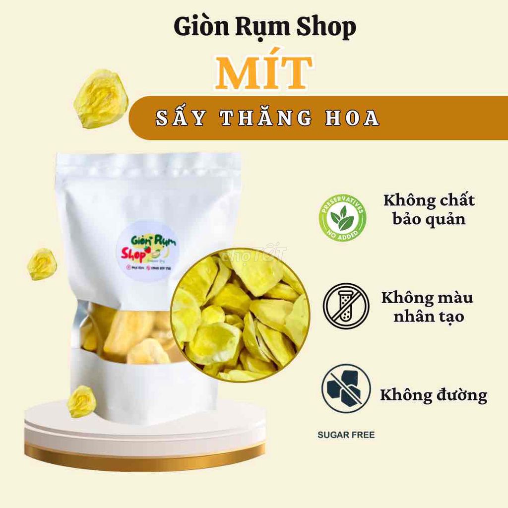 Mít sấy thăng hoa - ko dầu - ko đường- Ko hoá chât