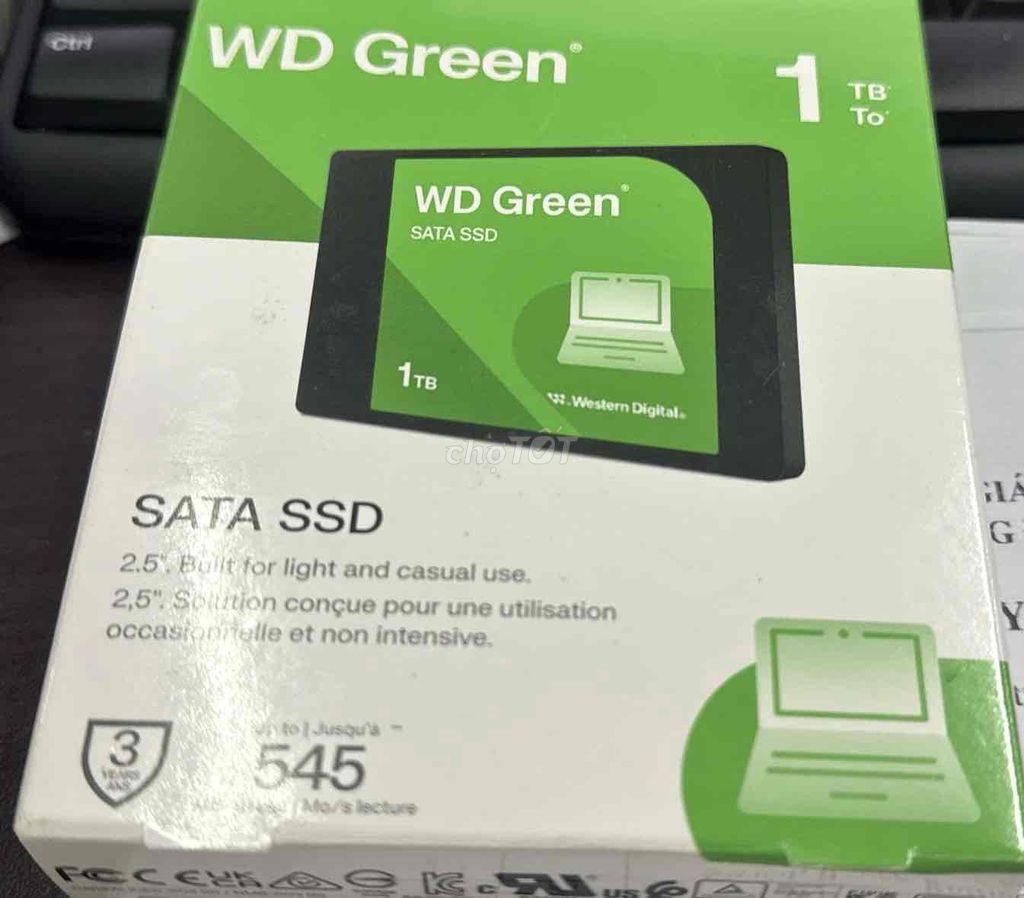 Ổ cứng SSD Western Digital WD Green 1TB Mới 100%. Mua bán Linh kiện (RAM, Card...) tại Quận Bình Thuỷ Cần Thơ được đăng bởi Cu Đen hình 1