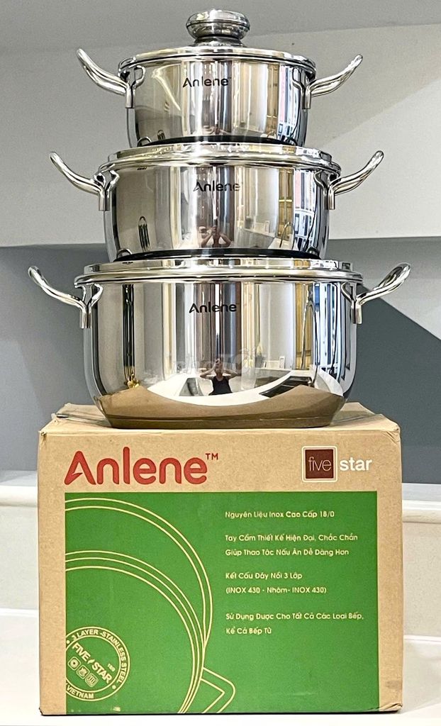 Bộ nồi FiveStar Inox 3 đáy-Bộ nồi inox 5 đáy SRAPP. Mua bán Dụng cụ nhà bếp tại Thành phố Biên Hòa Đồng Nai được đăng bởi Phạm Quỳnh hình 1