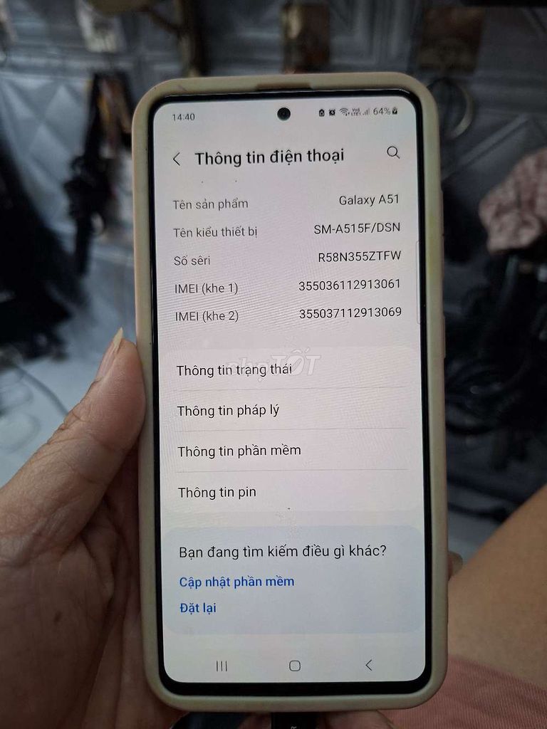 Samsung Galaxy A51 6GB/128GB Nguyên zin. Mua bán Điện thoại tại Quận 4 Tp Hồ Chí Minh được đăng bởi nhung hình 1