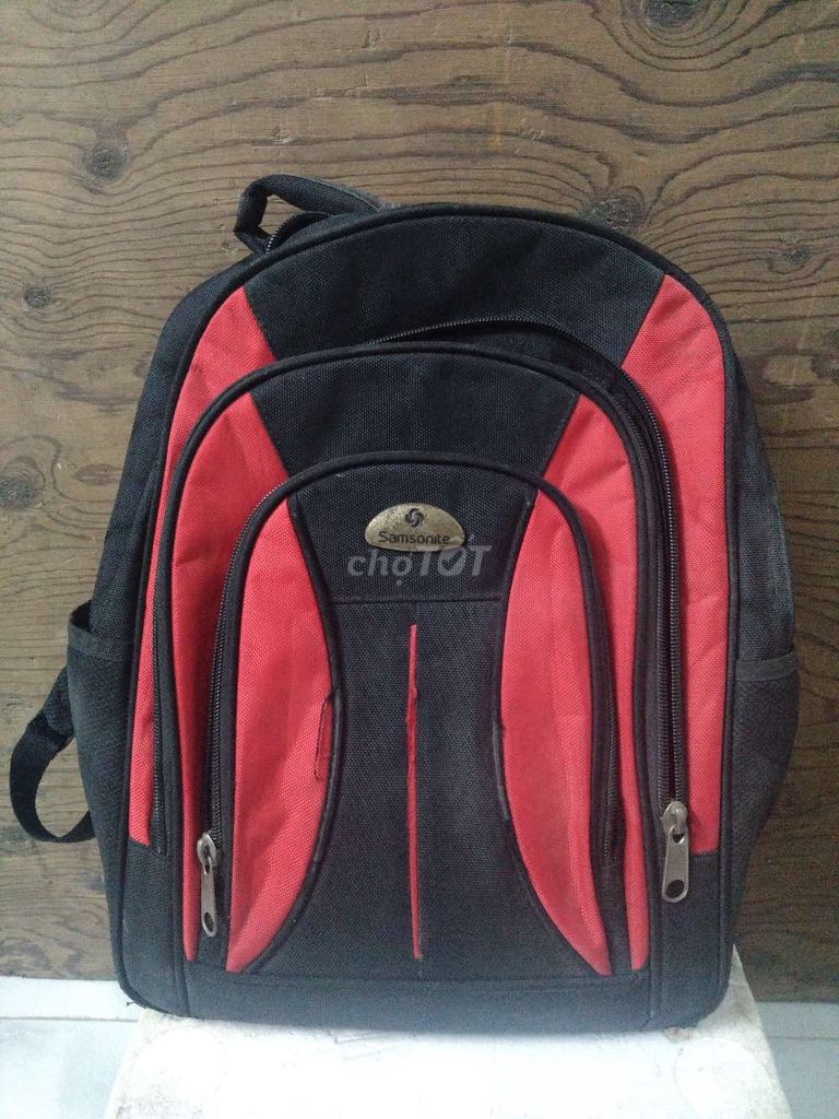 Balo Samsonite Vải Unisex Đen Đỏ. Mua bán Túi xách tại Quận 12 Tp Hồ Chí Minh được đăng bởi Txj hình 1