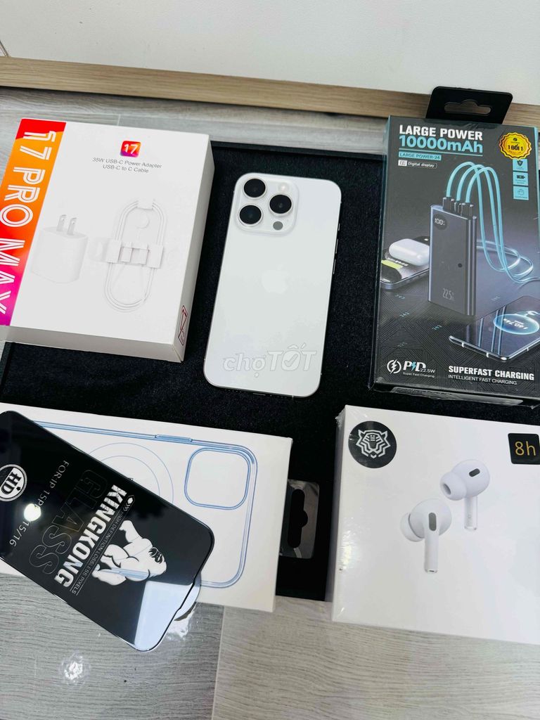 Apple iPhone 15 Pro 256GB Trắng. Mua bán Điện thoại tại Thành phố Long Xuyên An Giang được đăng bởi Ngân KNmobile An Giang  hình 1
