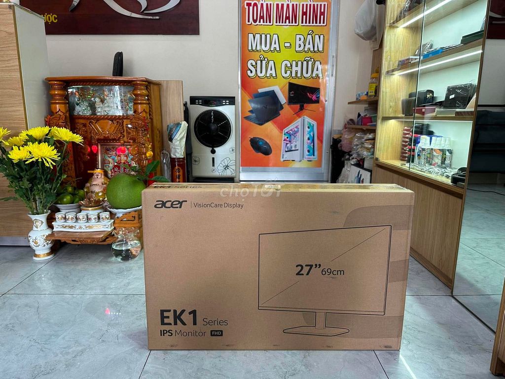 Acer EK271 P6 27"IPS 144Hz 1ms FreeSync BH 36th. Mua bán Phụ kiện (Màn hình, Chuột...) tại Quận Bình Thạnh Tp Hồ Chí Minh được đăng bởi TOÀN MÀN HÌNH hình 1