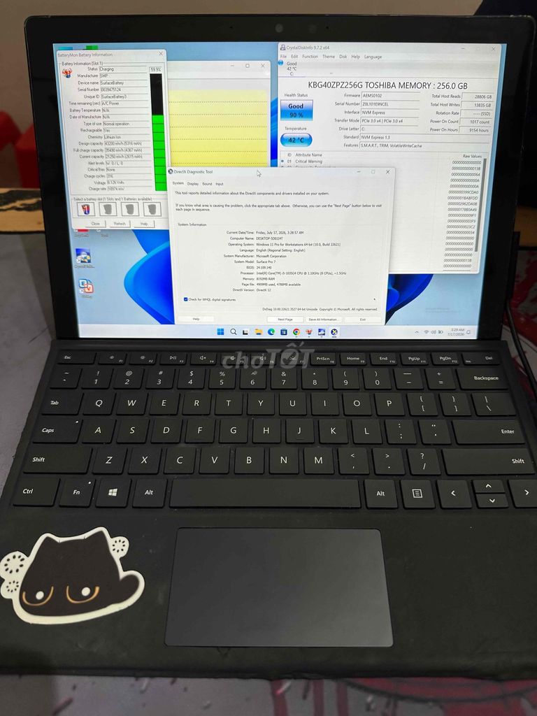 Microsoft Surface Pro 7 i5 8GB/256GB Đen. Mua bán Máy tính bảng tại Quận Đống Đa Hà Nội được đăng bởi Nam Đường Láng hình 1