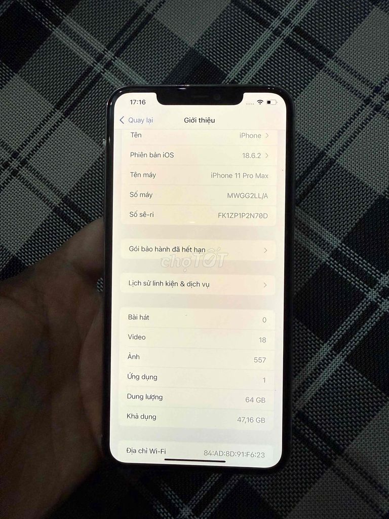 Apple iPhone 11 Pro Max 64GB. Mua bán Điện thoại tại Thành phố Phủ Lý Hà Nam được đăng bởi Hải Đăng hình 1