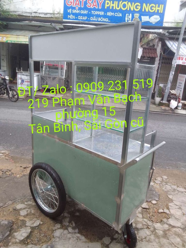 Xe đẩy bán hàng Kim loại Kính. Mua bán Đồ chuyên dụng, Giống nuôi trồng tại Quận Tân Bình Tp Hồ Chí Minh được đăng bởi Tân Thuận Phát hình 1
