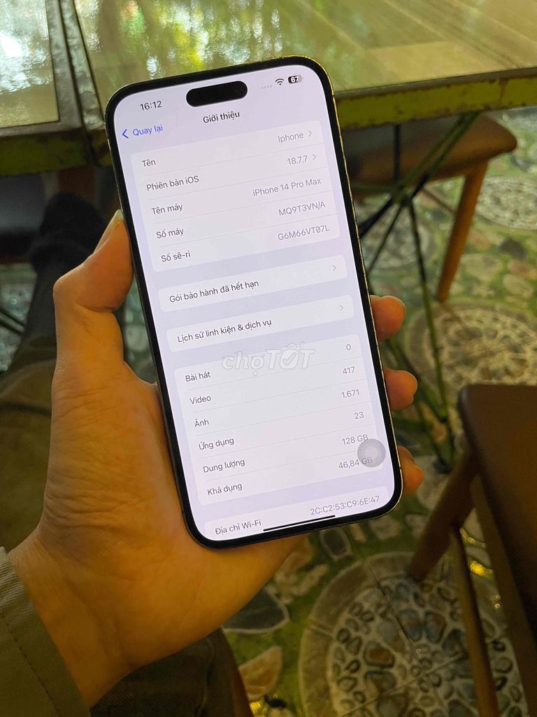 Apple iPhone 14 Pro Max 128GB Đen. Mua bán Điện thoại tại Quận Ninh Kiều Cần Thơ được đăng bởi Gọi Số Trên Ảnh hình 1
