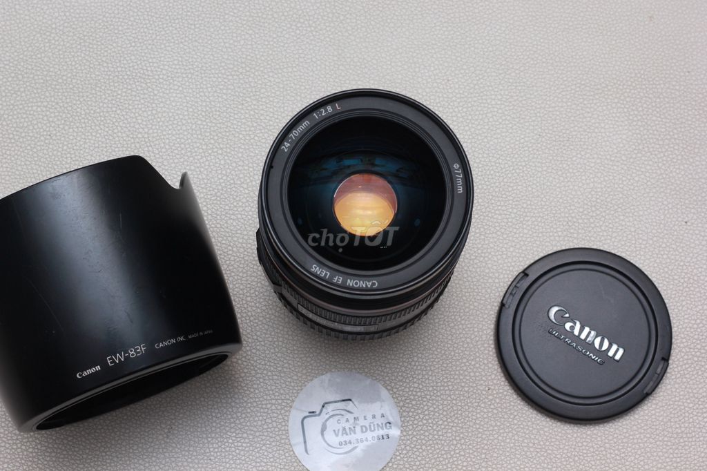 Ống kính Canon EF 24-70mm F/2.8 L USM Đen . Mua bán Máy ảnh, Máy quay tại Quận Gò Vấp Tp Hồ Chí Minh được đăng bởi VĂN DŨNG CAMERA hình 1