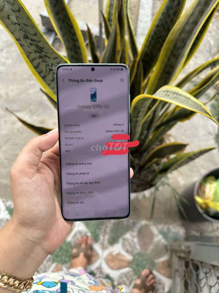 Samsung Galaxy S20+ 5G 12GB Xám. Mua bán Điện thoại tại Huyện Lai Vung Đồng Tháp được đăng bởi Khang hình 1