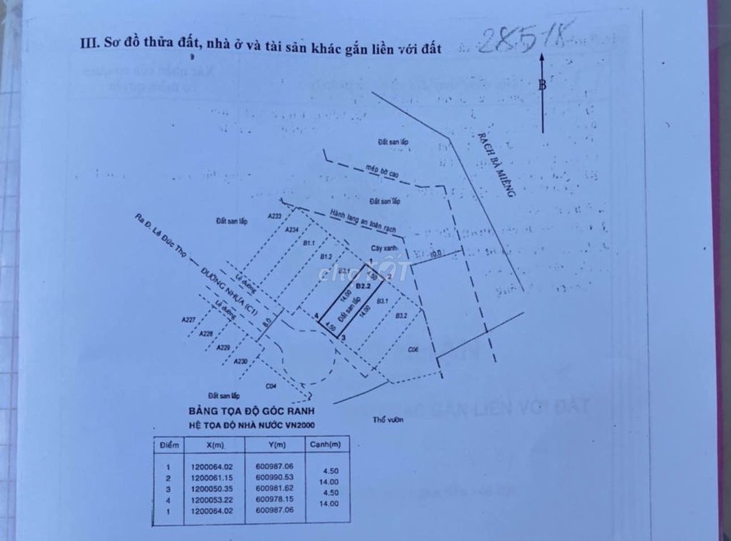 ĐẤT 63M, KHU CAO CẤP, LÊ ĐỨC THỌ, 7.3 TỶ