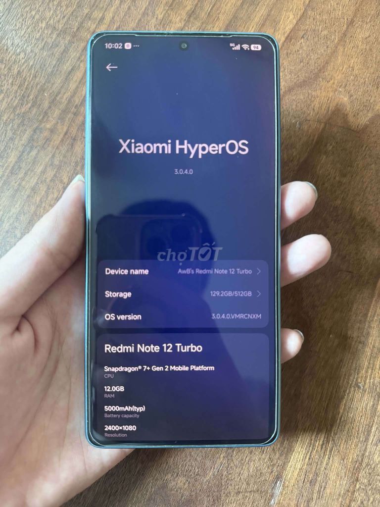 Xiaomi Redmi Note 12 Turbo Xanh. Mua bán Điện thoại tại Quận Hai Bà Trưng Hà Nội được đăng bởi Anh Nguyễn hình 1
