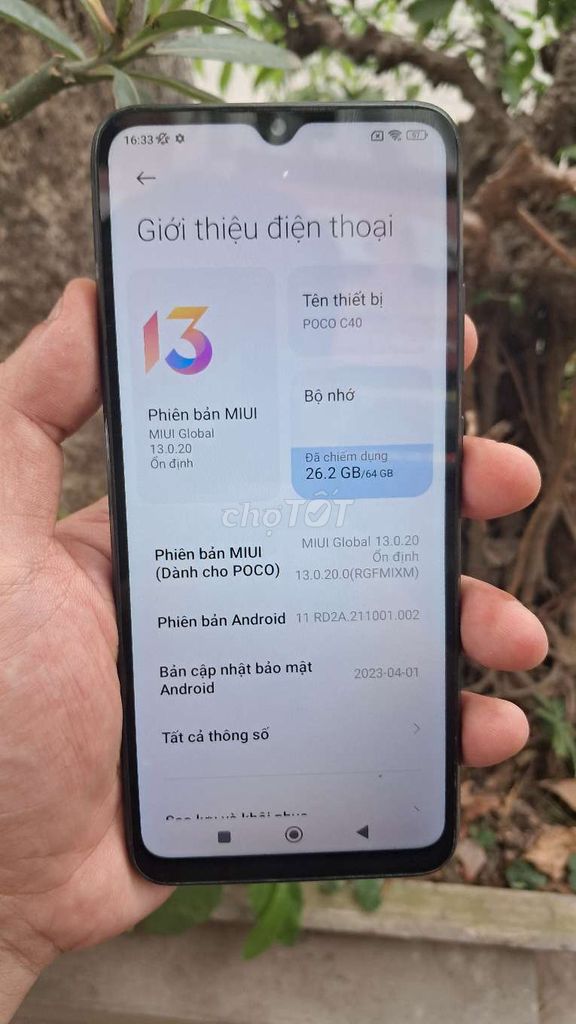 Poco C40. Mua bán Điện thoại tại Quận Hai Bà Trưng Hà Nội được đăng bởi bùi hữu liêm  hình 1