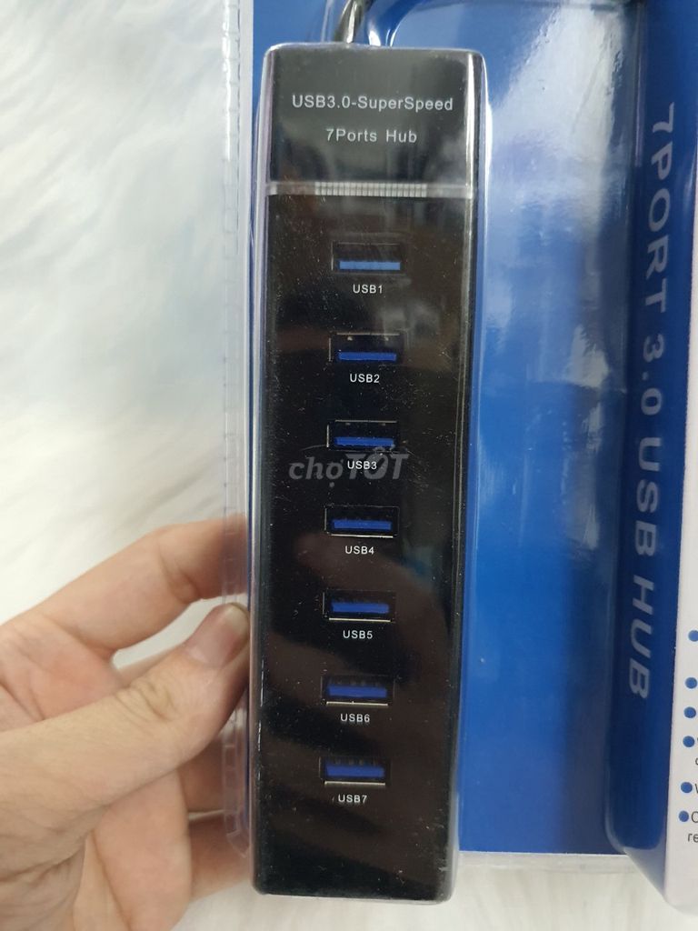 Hub chia 7 cổng USB, usb Hub tốc độ 3.0. Mua bán Phụ kiện (Màn hình, Chuột...) tại Quận 6 Tp Hồ Chí Minh được đăng bởi Laptop Hoàng Kim hình 1