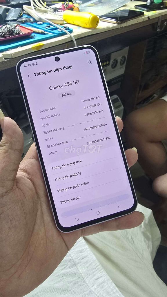 Samsung Galaxy A55 5G Tím 5G. Mua bán Điện thoại tại Quận Cầu Giấy Hà Nội được đăng bởi hoang nguyen hình 1