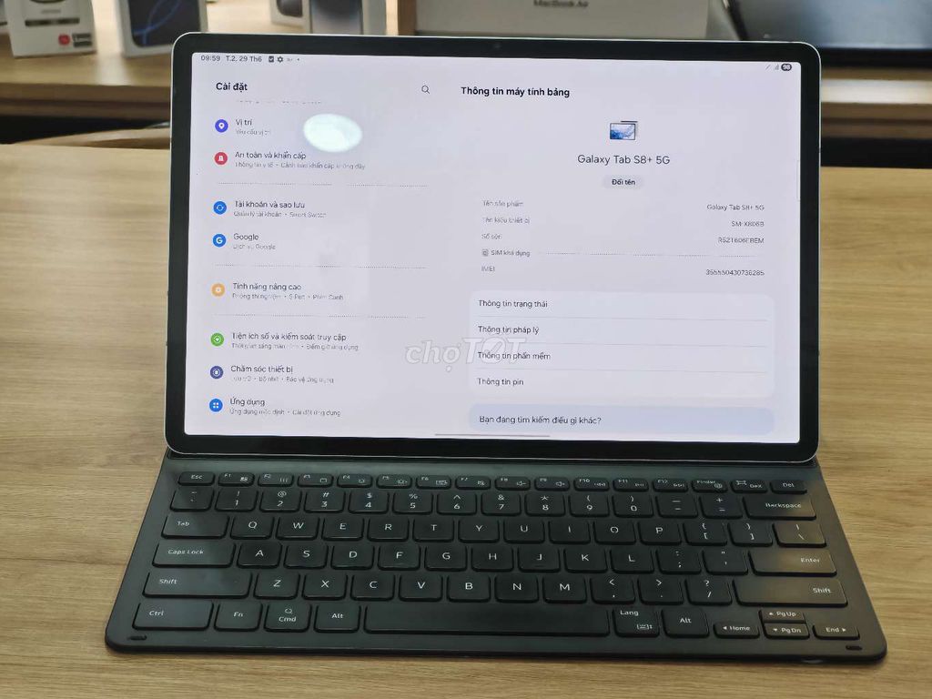 Samsung Galaxy Tab S8+ 5G 8GB/128GB Bạc. Mua bán Máy tính bảng tại Quận Bình Thạnh Tp Hồ Chí Minh được đăng bởi DKSV hình 1
