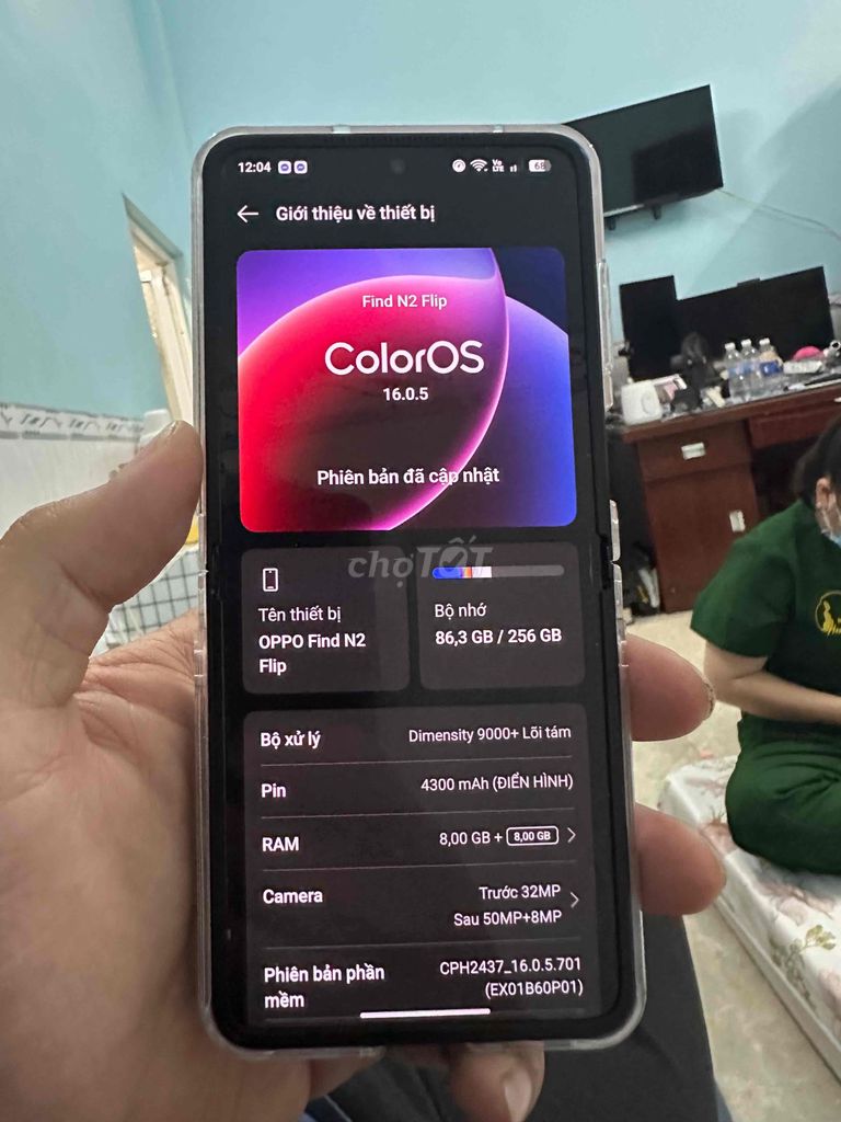 Em Cần Oppo Find N2 Flip 256GB Tím. Mua bán Điện thoại tại Thành phố Châu Đốc An Giang được đăng bởi Tú Dương hình 1