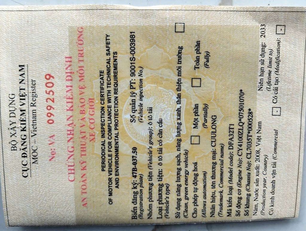 Câu 3t5 hạ tải 1t9 thùng 4m3. Mua bán Xe tải, xe ben tại Huyện Bình Chánh Tp Hồ Chí Minh được đăng bởi huynhductrong hình 5