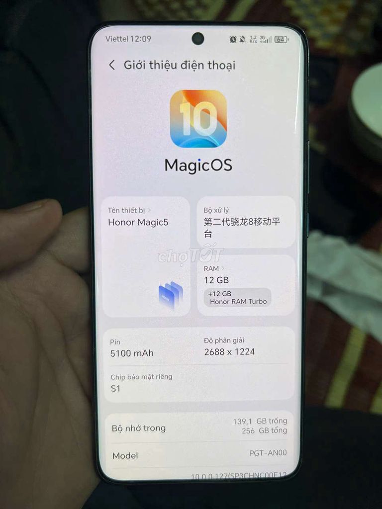 Honor Magic 5 ram 12/ 256GB Đen. Mua bán Điện thoại tại Huyện Hoài Đức Hà Nội được đăng bởi Đời TV hình 1