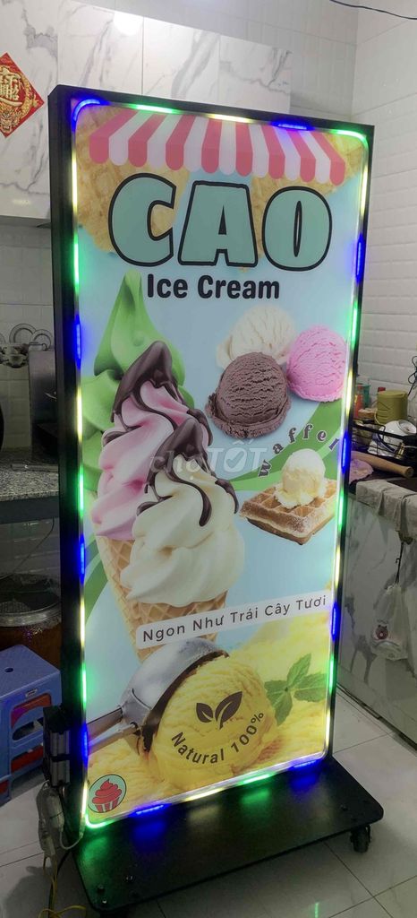 Hộp đèn Mica 2 mặt LED chạy đuổi 80x180cm. Mua bán Đồ chuyên dụng, Giống nuôi trồng tại Quận Tân Phú Tp Hồ Chí Minh được đăng bởi Cao Đức Hiếu hình 1