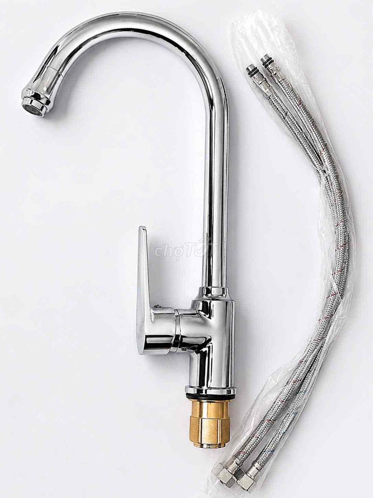 Vòi rửa bát 424 Bạc Nóng lạnh. Mua bán Thiết bị vệ sinh, nhà tắm tại Huyện Gia Lâm Hà Nội được đăng bởi Nguyễn Nghĩa hình 1