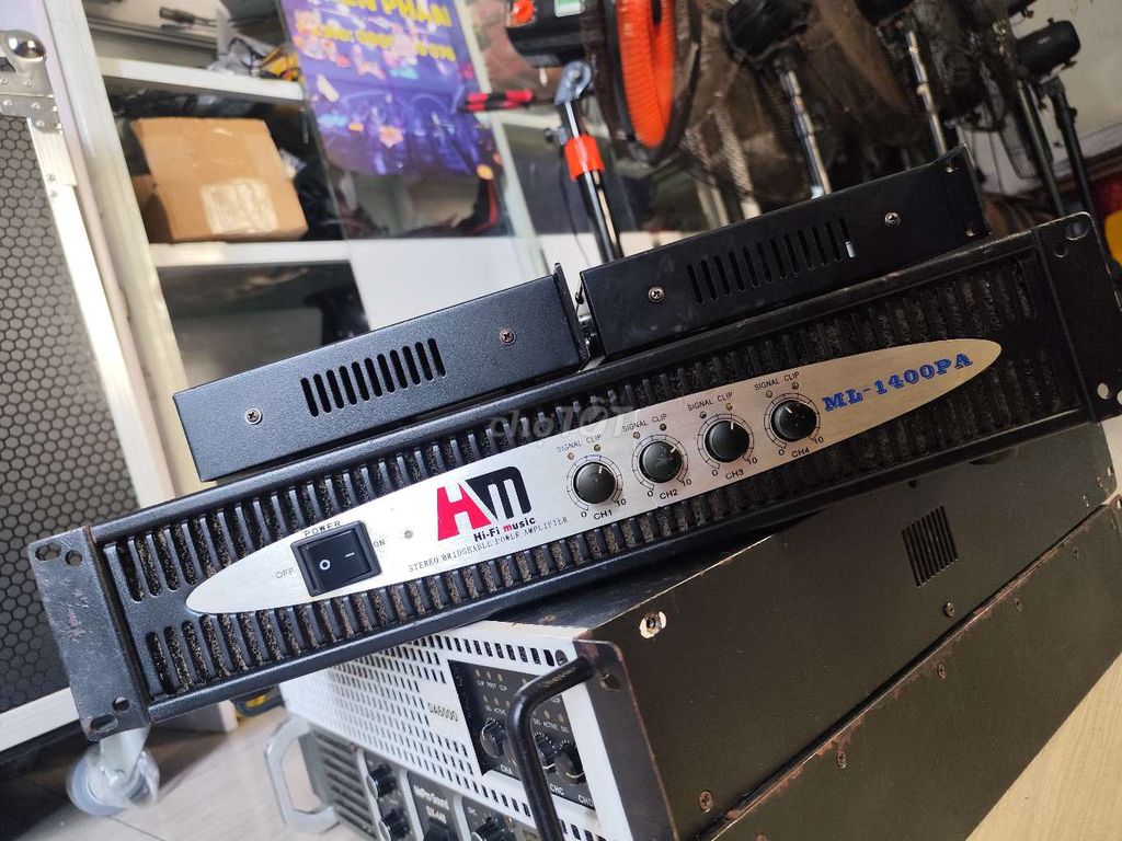 Cục đẩy 4 kênh HM Hi-Fi Music ML1400PA. Mua bán Tivi, Âm thanh tại Quận Cẩm Lệ Đà Nẵng được đăng bởi Thiên Phan hình 1