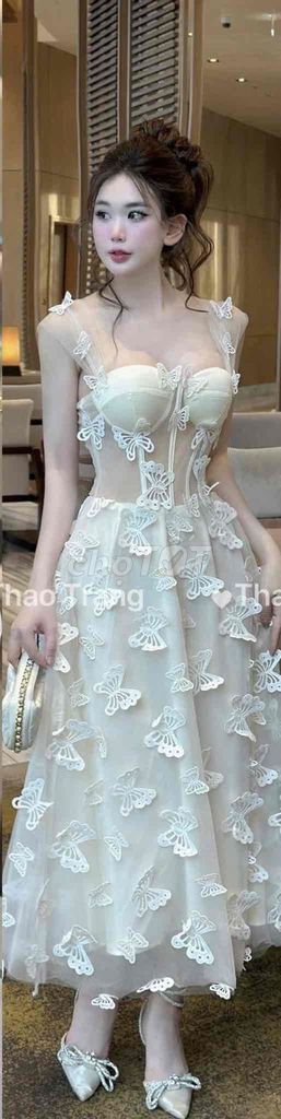 Đầm voan Nữ Hoạ tiết bướm Size S. Mua bán Quần áo tại Thành phố Lạng Sơn Lạng Sơn được đăng bởi Anh Phạm hình 1