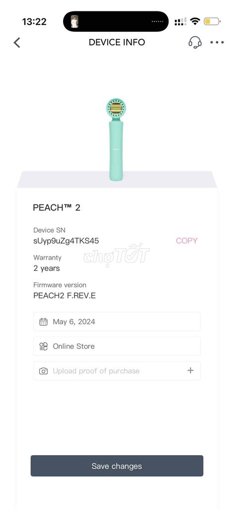Máy triệt lông Foreo Peach 2 Xanh ngọc. Mua bán Nội thất, đồ gia dụng khác tại Thành phố Đà Lạt Lâm Đồng được đăng bởi Tên chưa cung cấp hình 1