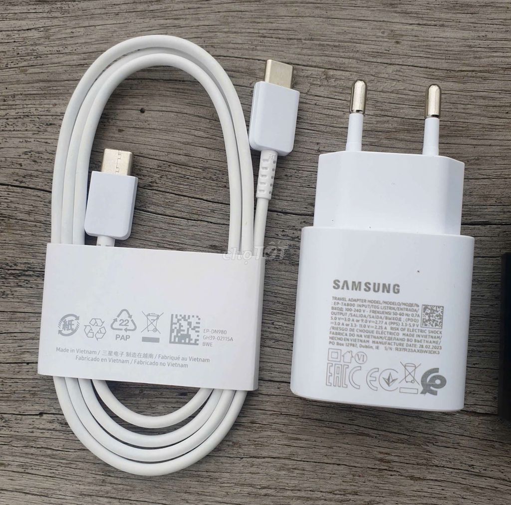 Bộ Sạc Samsung 25W Chính Hãng chân type C. Mua bán Phụ kiện (Màn hình, Chuột...) tại Thành phố Hải Dương Hải Dương được đăng bởi NTA SHOP PHỤ KIỆN ĐIỆN THOẠI hình 1