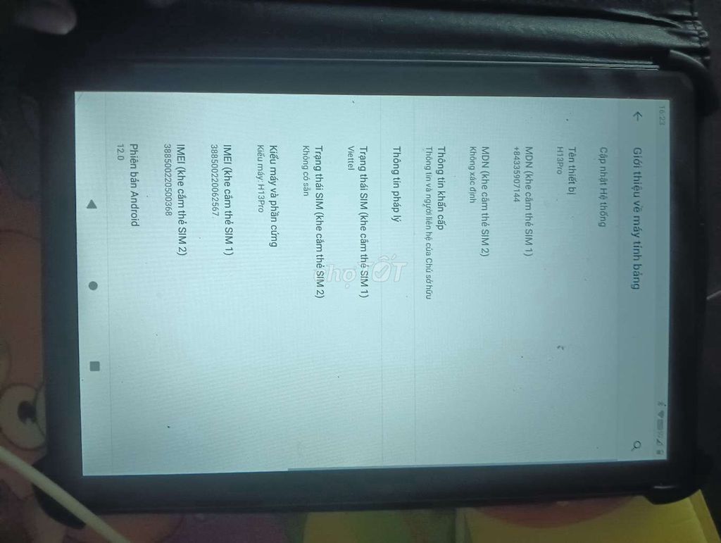 Samsung Galaxy Tab H13 Pro Snapdragon 888. Mua bán Máy tính bảng tại Thành phố Hạ Long Quảng Ninh được đăng bởi Thiện Tặc hình 1
