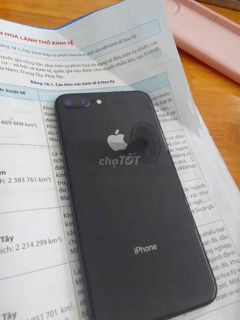 Apple iPhone 8 Plus 256GB Đen Nứt màn nhẹ. Mua bán Điện thoại tại Huyện Tam Bình Vĩnh Long được đăng bởi Ngoctuyen hình 1