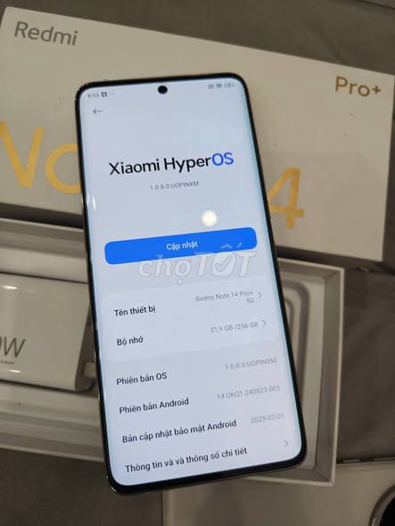 Xiaomi Redmi Note 14 Pro Plus 5G. Mua bán Điện thoại tại Thành phố Bắc Giang Bắc Giang được đăng bởi Hội Đồ Điện Tử hình 1