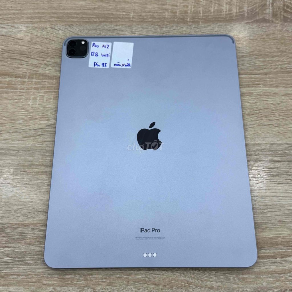 iPad Pro M2 12.9 INCH 128GB WIFI, Pin 95 Màn Xước