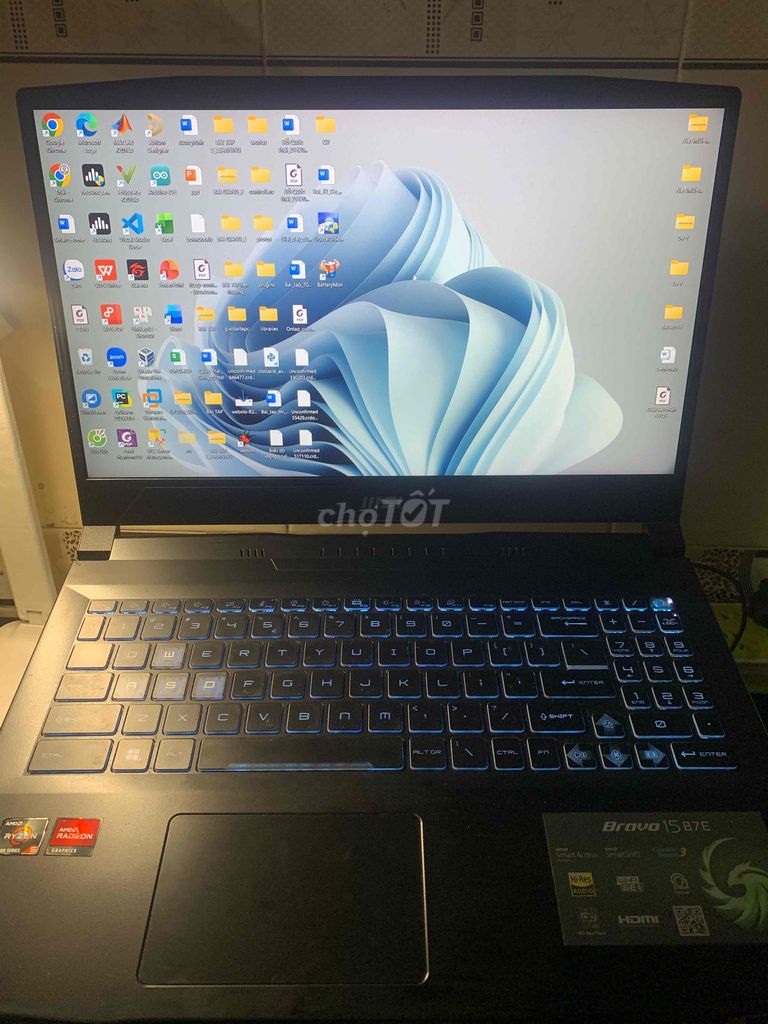 MSI Bravo 15 B7ED AMD Ryzen 5 16GB Windows 11. Mua bán Laptop tại Quận Gò Vấp Tp Hồ Chí Minh được đăng bởi Quốc Thái hình 1