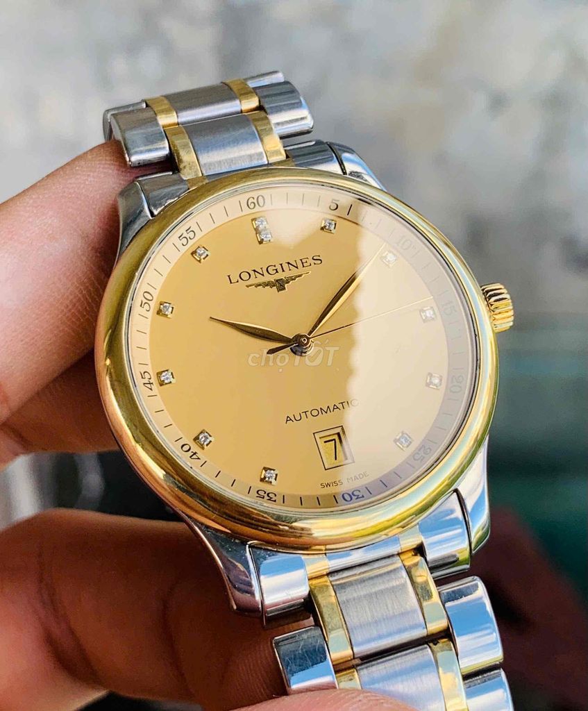 Longines master collection dial vàng mỡ gà  38.5mm